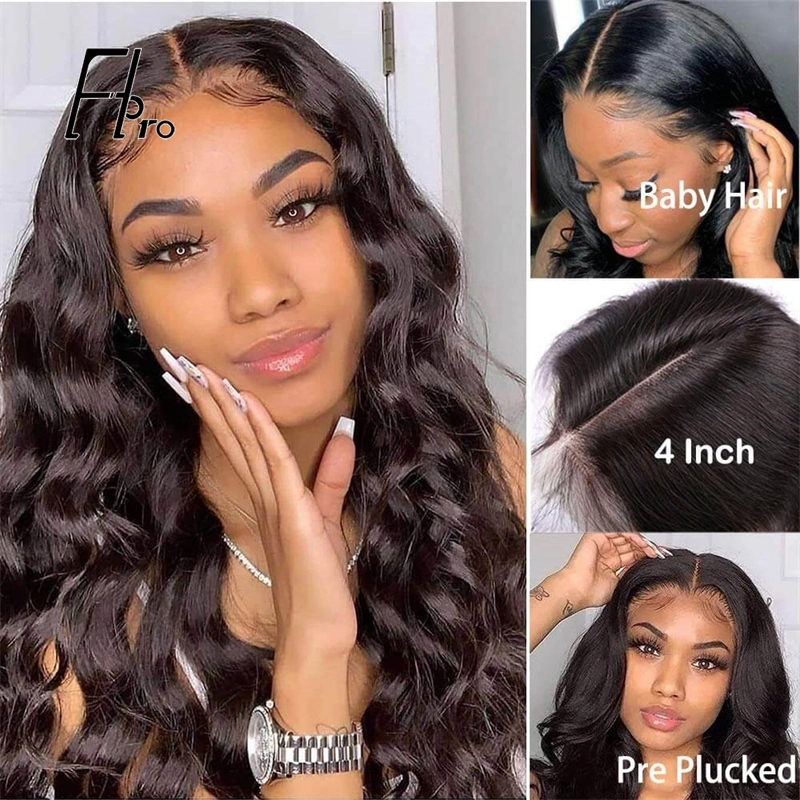 Top Grade Body Wave T Part Lace Human Hair Glueless Wig